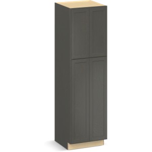 RELIABILT Parkstone II Tall Cabinet, Slate Stained, 24" W, 4 Doors, Fully Assembled - 641136 | Lowe's Pro Supply